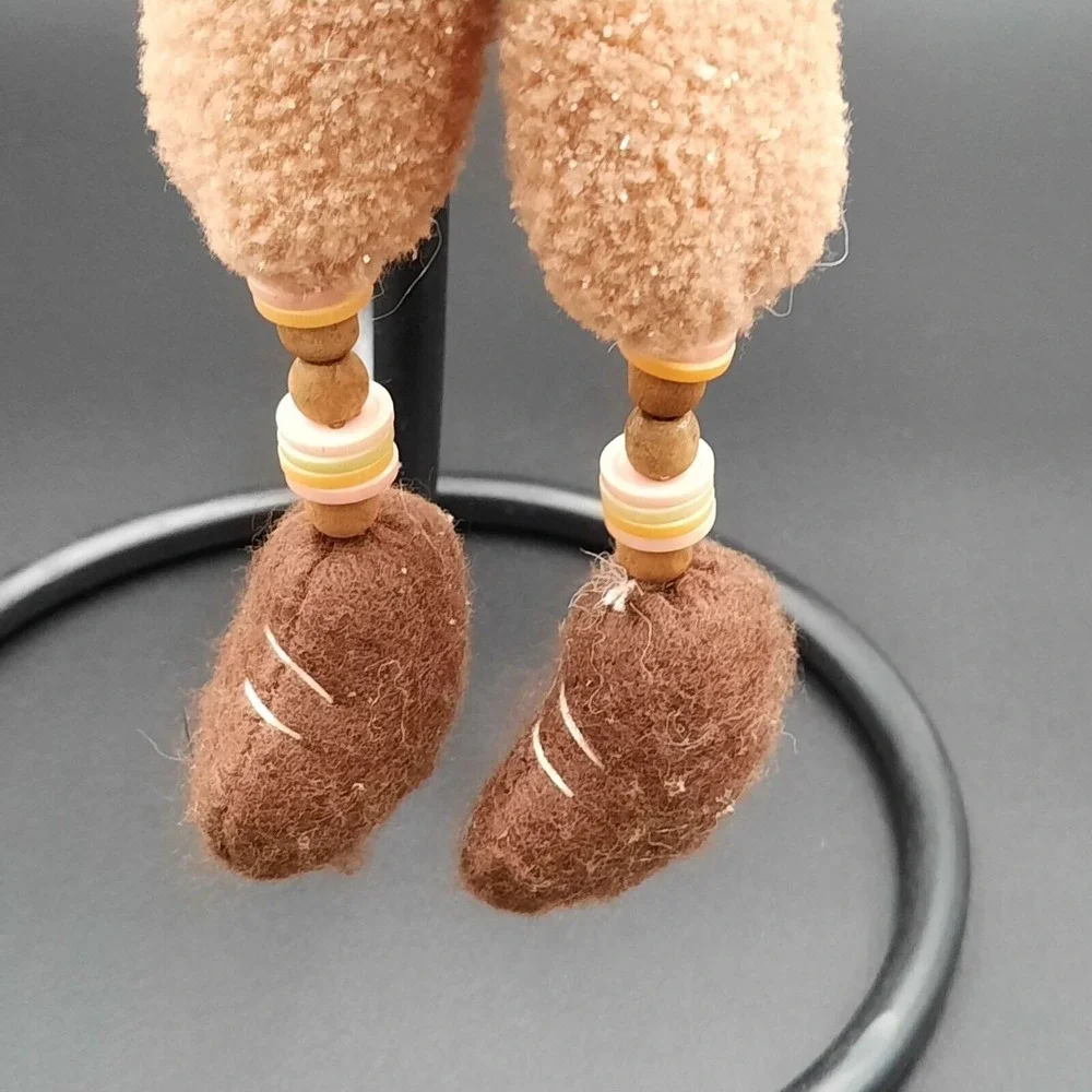 Vintage Bead Legs Gingerbread Man Ornament‎